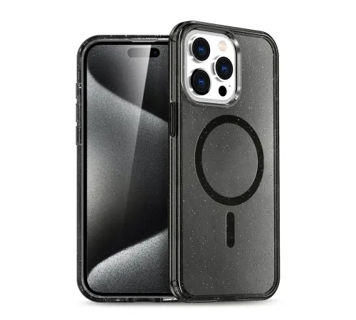iPhone 16 Pro Max Kılıf Glow Magsafe Kapak - Siyah iPhone 16 Pro Max Kılıf Glow Magsafe Kapak - Siyah