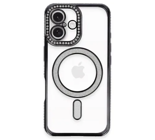 iPhone 16 Plus Kılıf Joke Simli Magneticsafe Kılıf - Siyah iPhone 16 Plus Kılıf Joke Simli Magneticsafe Kılıf - Siyah