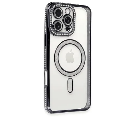 iPhone 16 Pro Max Kılıf Joke Simli Magneticsafe Kılıf - Siyah iPhone 16 Pro Max Kılıf Joke Simli Magneticsafe Kılıf - Siyah