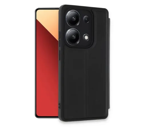 Xiaomi Redmi Note 13 4G Kılıf Flip Cover - Siyah Xiaomi Redmi Note 13 4G Kılıf Flip Cover - Siyah