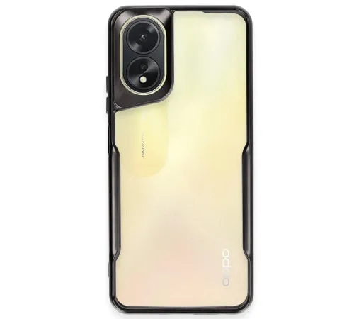 Oppo A38 Kılıf Boyi Silikon Kapak - Siyah Oppo A38 Kılıf Boyi Silikon Kapak - Siyah