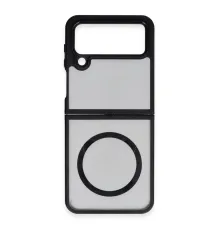 Samsung Galaxy Z Flip 4 Kılıf Blur Fold Magsafe Kapak - Mat Siyah