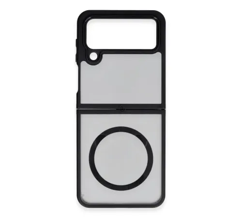 Samsung Galaxy Z Flip 4 Kılıf Blur Fold Magsafe Kapak - Mat Siyah Samsung Galaxy Z Flip 4 Kılıf Blur Fold Magsafe Kapak - Mat Siyah