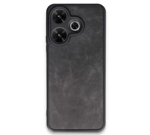Xiaomi Redmi 13 4G Kılıf Aras Deri Kapak - Siyah Xiaomi Redmi 13 4G Kılıf Aras Deri Kapak - Siyah