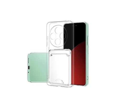 Xiaomi Redmi 14C Kılıf Kart Şeffaf Silikon - Şeffaf Xiaomi Redmi 14C Kılıf Kart Şeffaf Silikon - Şeffaf