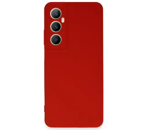 Realme C65 Kılıf First Silikon - Kırmızı Realme C65 Kılıf First Silikon - Kırmızı
