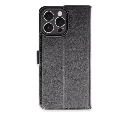 iPhone 16 Pro Max Kılıf Trend S Plus Kapaklı Kılıf - Siyah iPhone 16 Pro Max Kılıf Trend S Plus Kapaklı Kılıf - Siyah