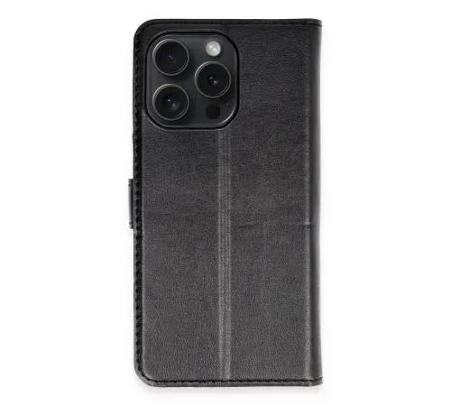 iPhone 15 Pro Max Kılıf Trend S Plus Kapaklı Kılıf - Siyah iPhone 15 Pro Max Kılıf Trend S Plus Kapaklı Kılıf - Siyah