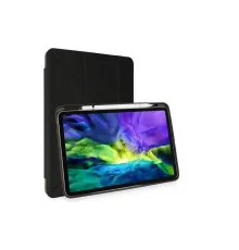 iPad Pro 11 (2024) Kılıf Kalemlikli Mars Tablet Kılıfı - Siyah