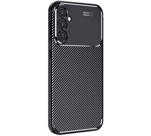 Samsung Galaxy A16 5G Kılıf Auto Focus Karbon Kapak - Siyah Samsung Galaxy A16 5G Kılıf Auto Focus Karbon Kapak - Siyah