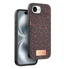 Onegif Apple iPhone 16E Bright Simli Kapak - Derin Mor