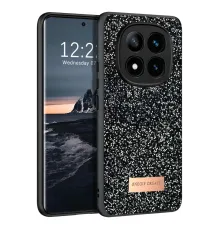 Onegif Xiaomi Redmi Note 14 Pro 4G Bright Simli Kapak - Siyah