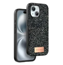 Onegif iPhone 15 Plus Bright Simli Kapak - Siyah