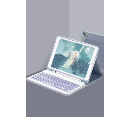 Samsung Galaxy Tab A9 Plus Kılıf KC01 Smart Klavyeli Tablet Kılıfı - Lacivert Samsung Galaxy Tab A9 Plus Kılıf KC01 Smart Klavyeli Tablet Kılıfı - Lacivert