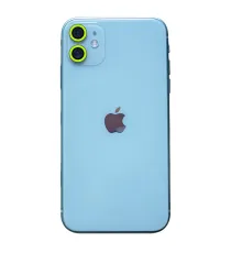 iPhone 11 Neon Fosforlu Kamera Lens - Yeşil