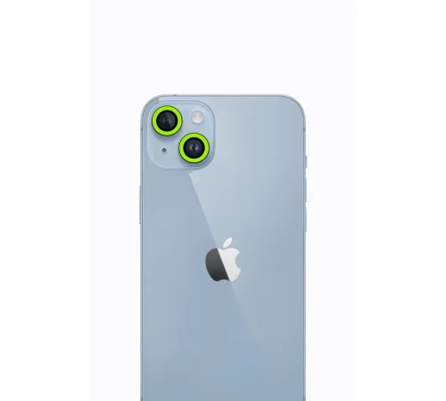 iPhone 13 Neon Fosforlu Kamera Lens - Yeşil iPhone 13 Neon Fosforlu Kamera Lens - Yeşil