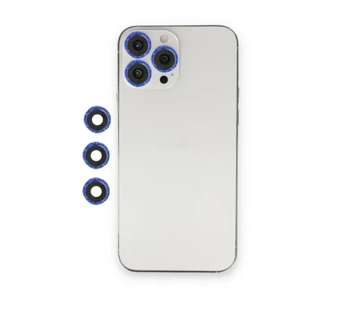 iPhone 12 Pro Max Shine Kamera Lens - Lacivert iPhone 12 Pro Max Shine Kamera Lens - Lacivert