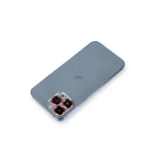 iPhone 14 Pro Max Metal Kamera Lens Koruma Cam - Kırmızı