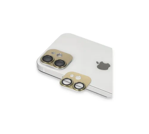 iPhone 11 Pers Alüminyum Kamera Lens - Gold iPhone 11 Pers Alüminyum Kamera Lens - Gold