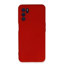 Oppo A16 Kılıf Nano içi Kadife Silikon - Kırmızı