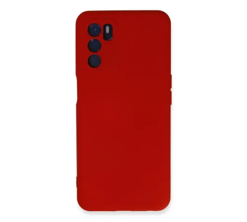 Oppo A16 Kılıf Nano içi Kadife Silikon - Kırmızı Oppo A16 Kılıf Nano içi Kadife Silikon - Kırmızı