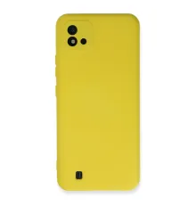 Realme C11 2021 Kılıf Nano içi Kadife Silikon - Sarı