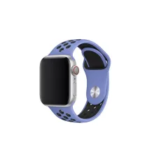 Apple Watch 38mm Spor Delikli Kordon - Lila-Siyah
