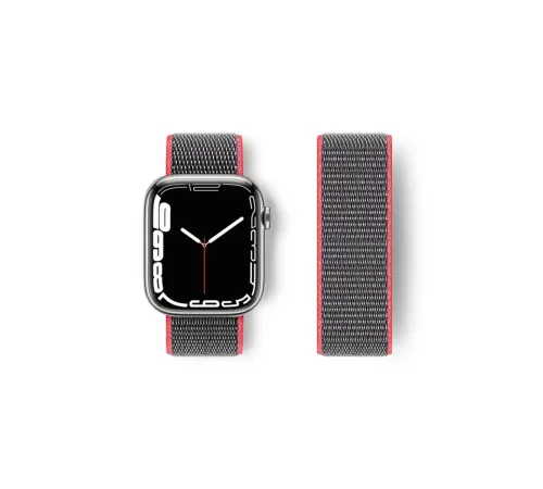 Apple Watch 38mm Hasırlı Cırtcırtlı Kordon - Pembe Apple Watch 38mm Hasırlı Cırtcırtlı Kordon - Pembe
