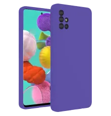 Samsung Galaxy A31 Kılıf Nano içi Kadife Silikon - Mor