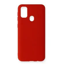 Samsung Galaxy M31 Kılıf Nano içi Kadife Silikon - Kırmızı