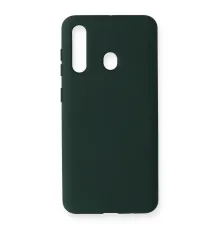 Samsung Galaxy M40 Kılıf Nano içi Kadife Silikon - Koyu Yeşil