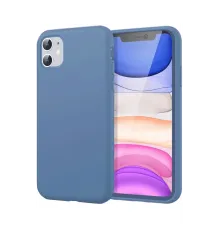 iPhone 11 Kılıf First Silikon - Mavi