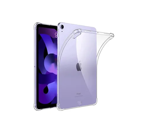 iPad 5 Air 9.7 Kılıf Anti Şeffaf Tablet Silikon - Şeffaf