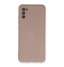 Samsung Galaxy A03S Kılıf Nano içi Kadife Silikon - Pudra