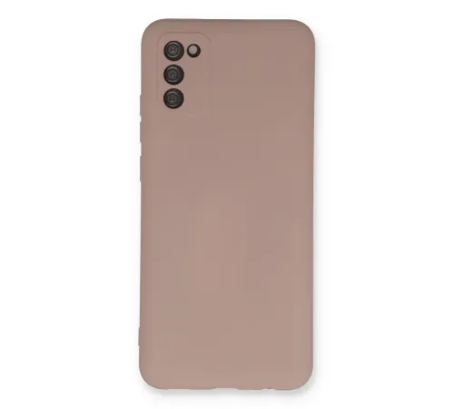 Samsung Galaxy A03S Kılıf Nano içi Kadife Silikon - Pudra Samsung Galaxy A03S Kılıf Nano içi Kadife Silikon - Pudra