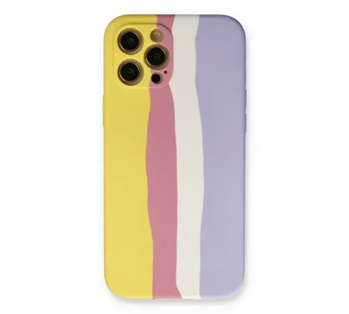 iPhone 12 Pro Max Kılıf Ebruli Lansman Silikon - Sarı-Mavi iPhone 12 Pro Max Kılıf Ebruli Lansman Silikon - Sarı-Mavi