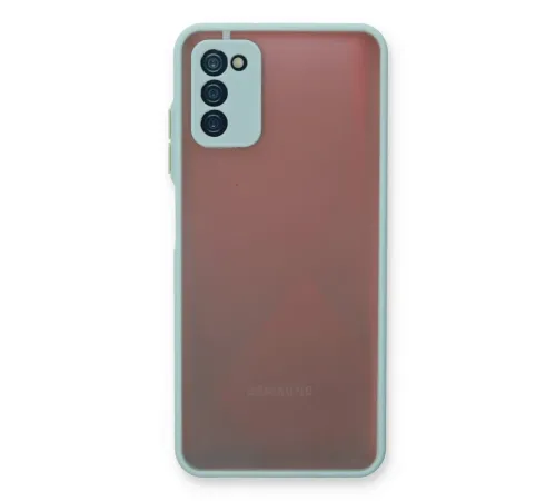 Samsung Galaxy A03S Kılıf Montreal Silikon Kapak - Turkuaz Samsung Galaxy A03S Kılıf Montreal Silikon Kapak - Turkuaz