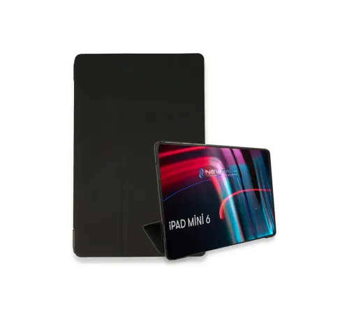 iPad Mini 6 Kılıf Tablet Smart Kılıf - Siyah iPad Mini 6 Kılıf Tablet Smart Kılıf - Siyah