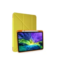 iPad Air 4 10.9 Kılıf Kalemlikli Mars Tablet Kılıfı - Açık Sarı