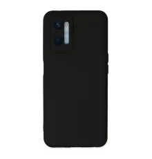 Oppo A96 Kılıf Nano içi Kadife Silikon - Siyah