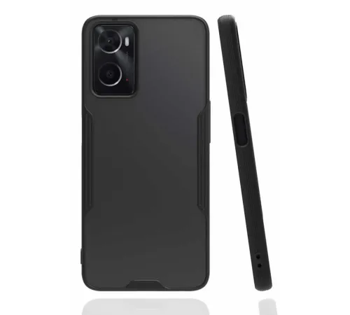 Oppo A96 Kılıf Platin Silikon - Siyah Oppo A96 Kılıf Platin Silikon - Siyah