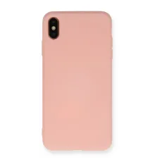 iPhone X Kılıf Nano içi Kadife Silikon - Pudra