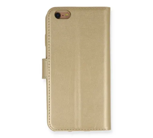 iPhone 6 Kılıf Trend S Plus Kapaklı Kılıf - Gold iPhone 6 Kılıf Trend S Plus Kapaklı Kılıf - Gold