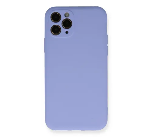 iPhone 11 Pro Kılıf Nano içi Kadife Silikon- Lila iPhone 11 Pro Kılıf Nano içi Kadife Silikon- Lila