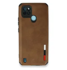 Realme C25Y Kılıf Loop Deri Silikon - Kahverengi