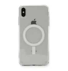 iPhone XS Max Kılıf Magneticsafe Şeffaf Silikon - Şeffaf