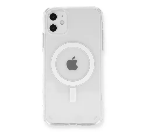 iPhone 11 Kılıf Magneticsafe Şeffaf Silikon - Şeffaf iPhone 11 Kılıf Magneticsafe Şeffaf Silikon - Şeffaf