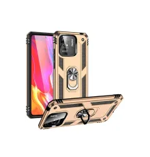 Xiaomi Redmi 10C Kılıf Sofya Yüzüklü Silikon Kapak - Gold