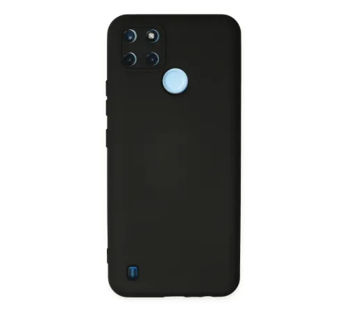 Realme C25Y Kılıf Nano içi Kadife Silikon - Siyah Realme C25Y Kılıf Nano içi Kadife Silikon - Siyah