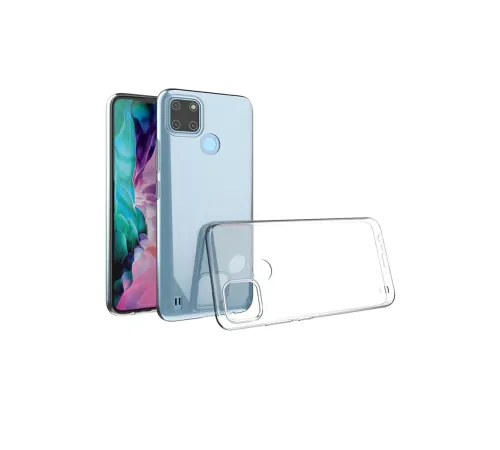 Realme C25Y Kılıf Lüx Şeffaf Silikon